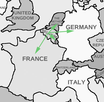 Interord - Wir beliefern Kunden in Belgien und in den Nachbarländern Niederlande, Frankreich, Luxemburg und Deutschland.